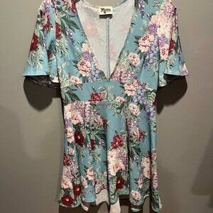 Show Me Your Mumu Floral Mini Dress Medium